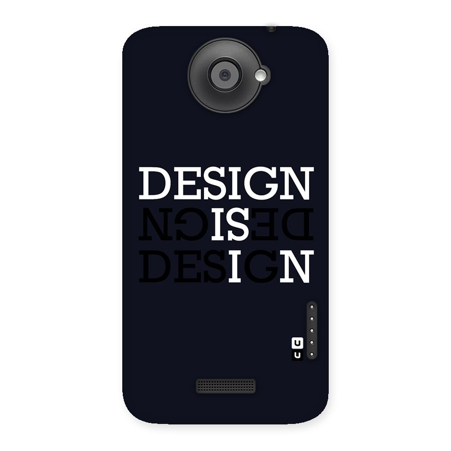 Design is In Typography Back Case for HTC One X