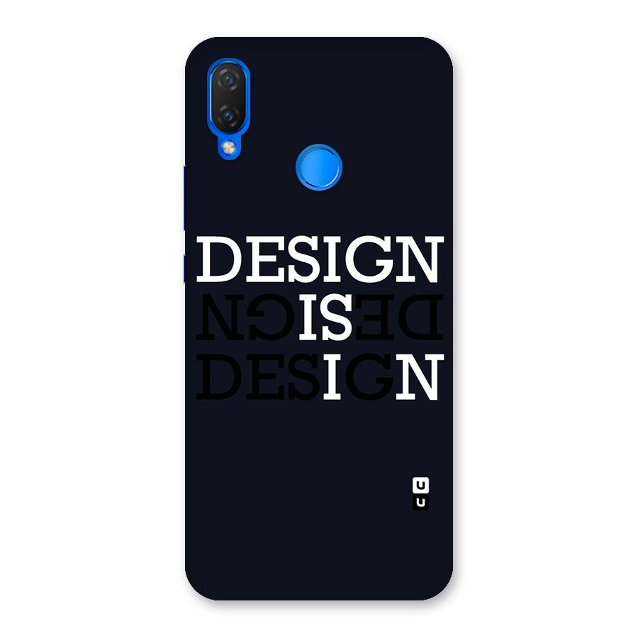 Design is In Typography Back Case for Huawei P Smart+