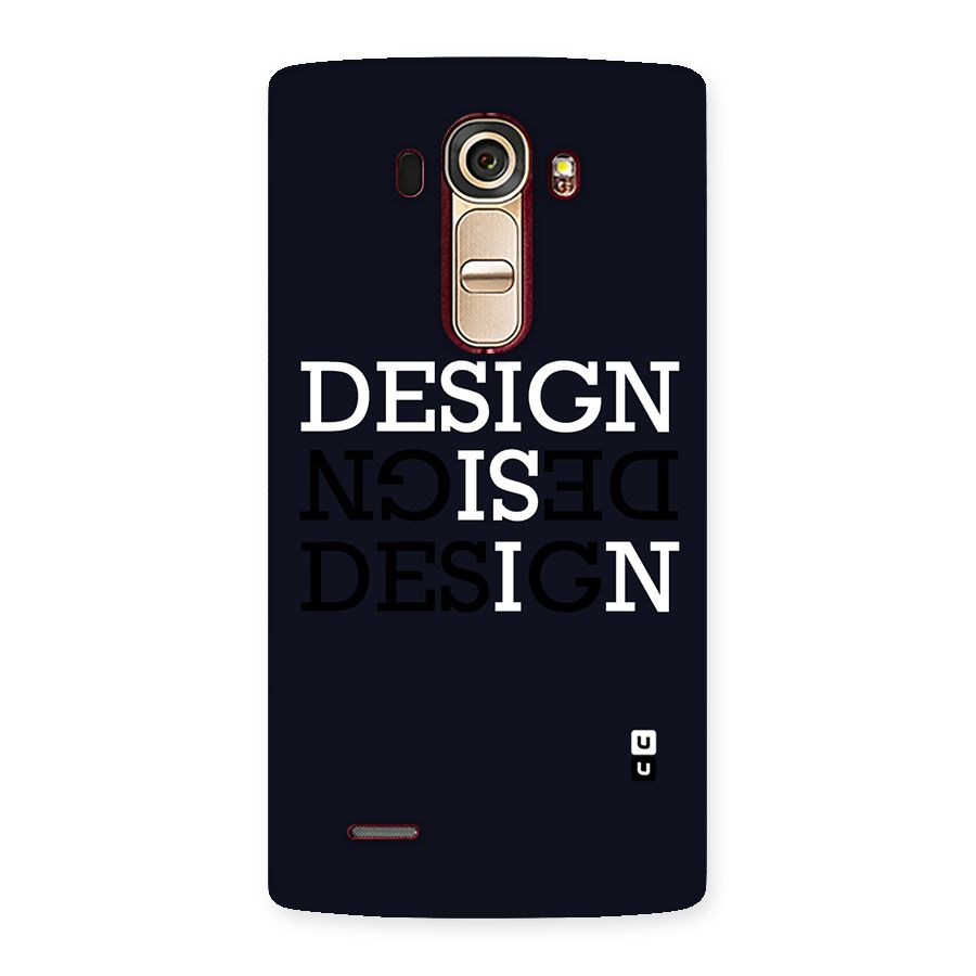 Design is In Typography Back Case for LG G4