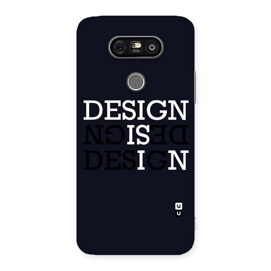 Design is In Typography Back Case for LG G5