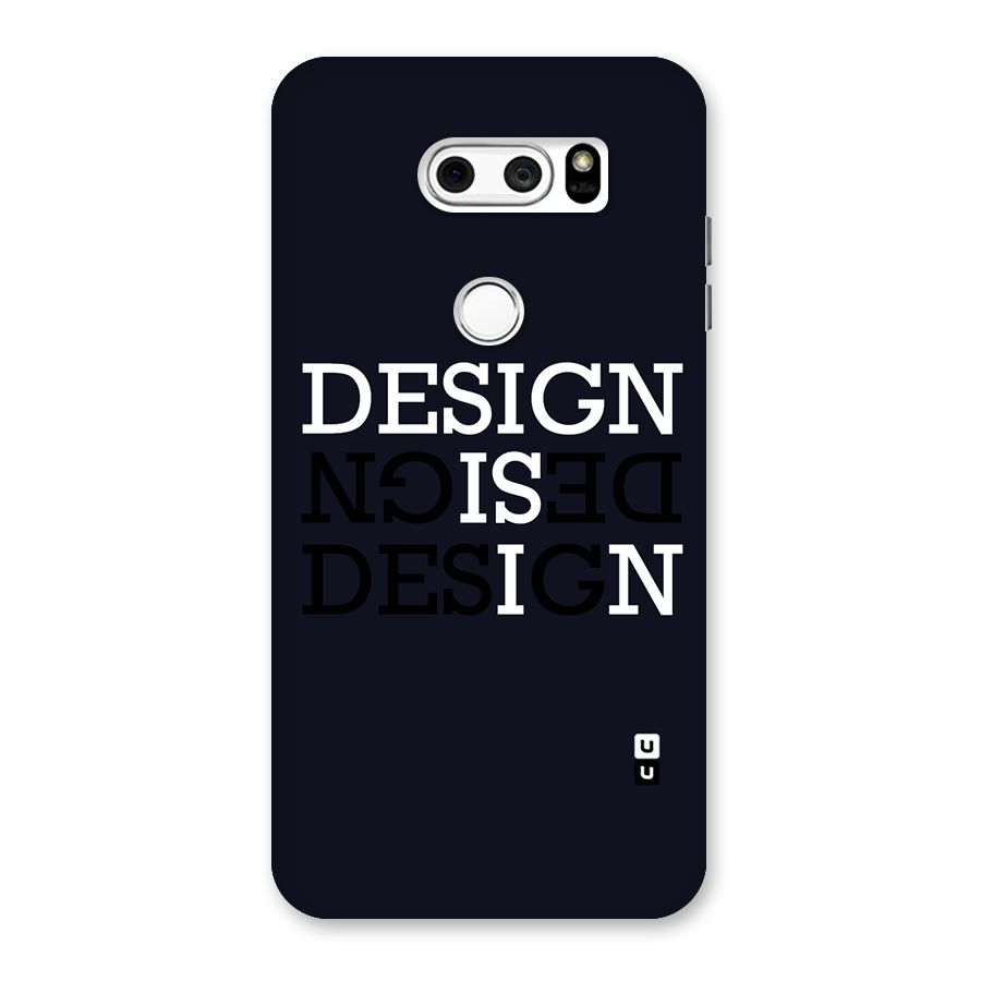Design is In Typography Back Case for LG V30