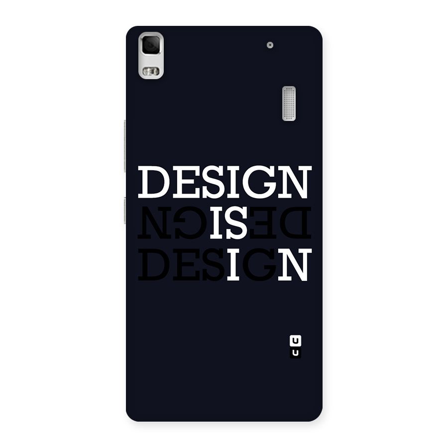 Design is In Typography Back Case for Lenovo A7000