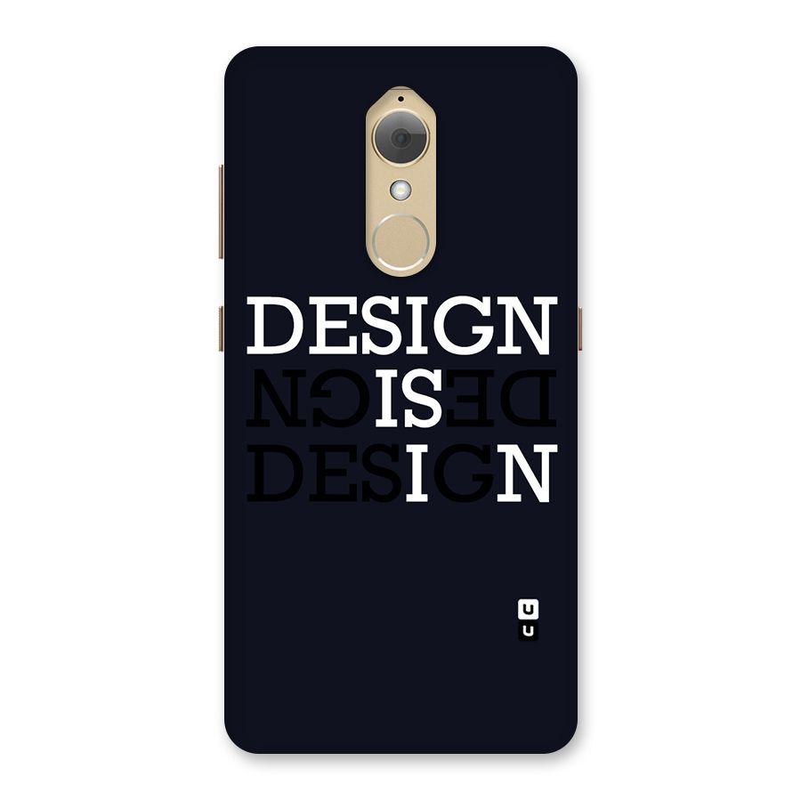 Design is In Typography Back Case for Lenovo K8