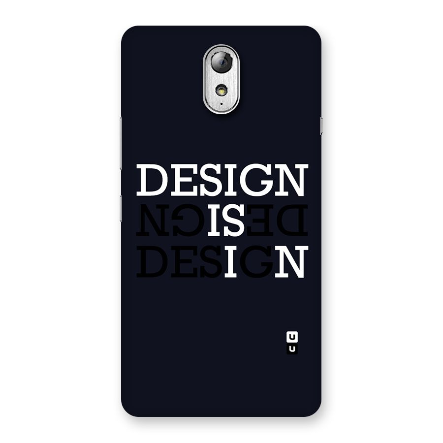 Design is In Typography Back Case for Lenovo Vibe P1M