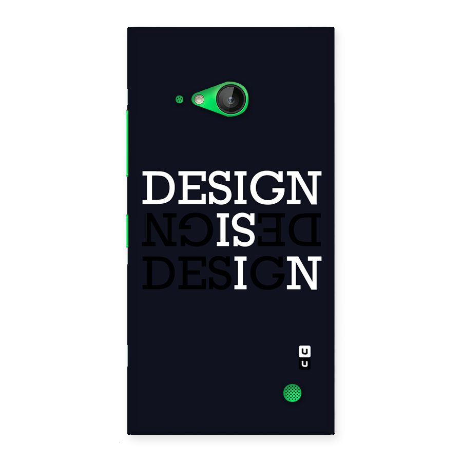 Design is In Typography Back Case for Lumia 730