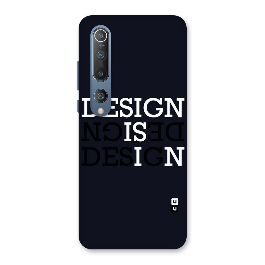 Design is In Typography Back Case for Mi 10