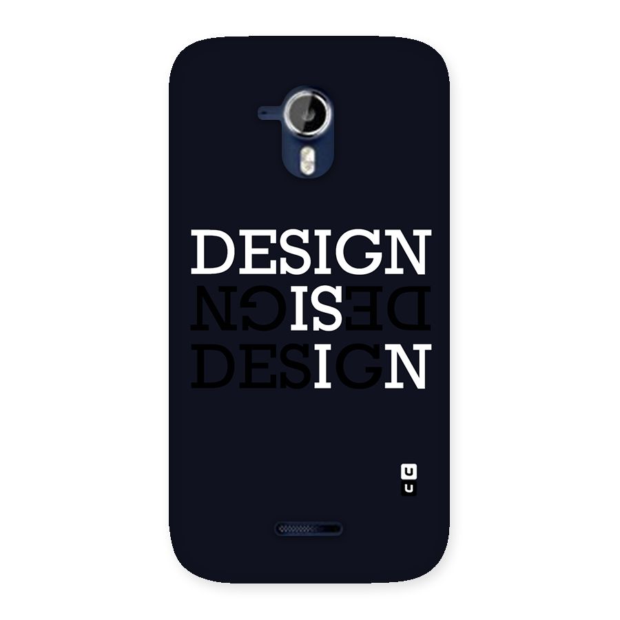 Design is In Typography Back Case for Micromax Canvas Magnus A117