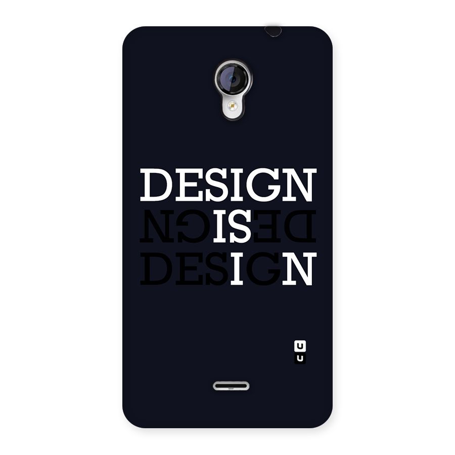 Design is In Typography Back Case for Micromax Unite 2 A106