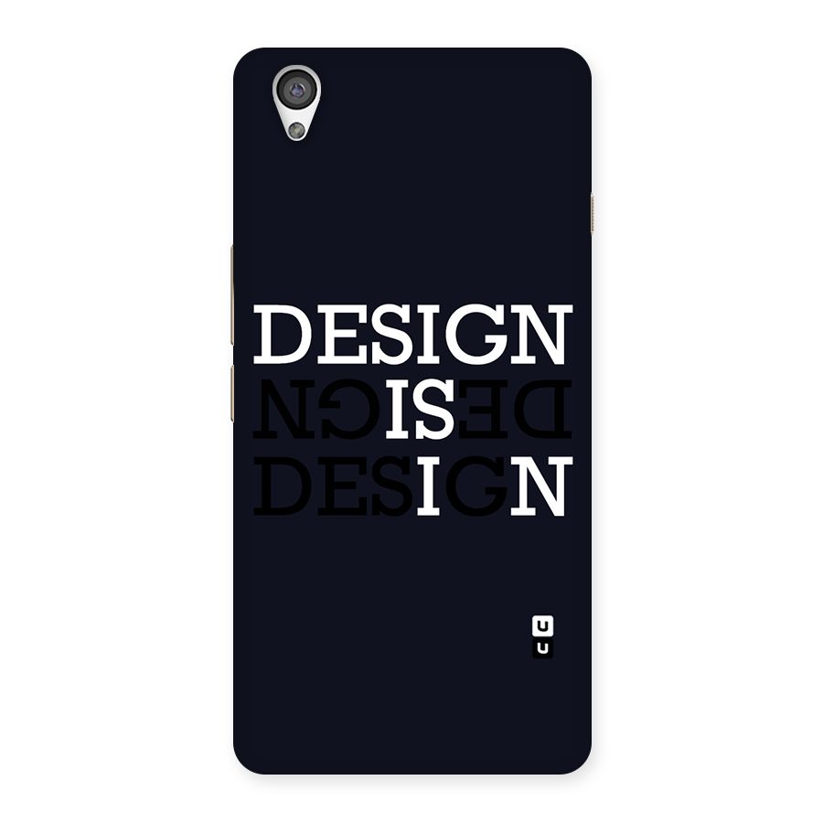 Design is In Typography Back Case for OnePlus X