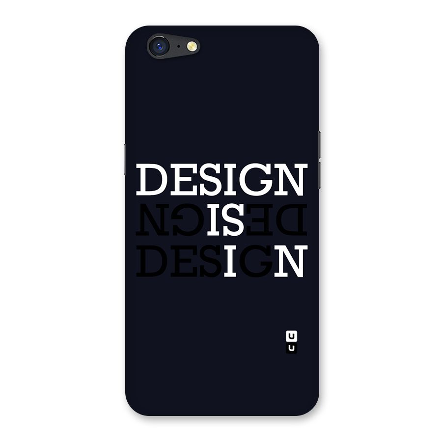 Design is In Typography Back Case for Oppo A71