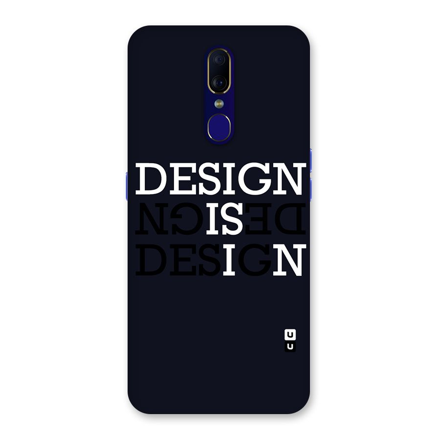 Design is In Typography Back Case for Oppo A9