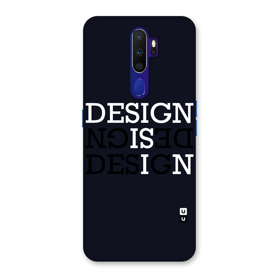 Design is In Typography Back Case for Oppo A9 (2020)