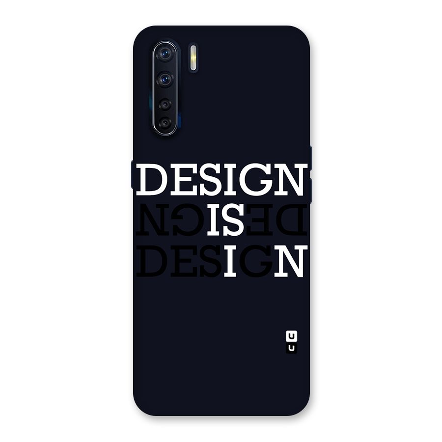 Design is In Typography Back Case for Oppo F15