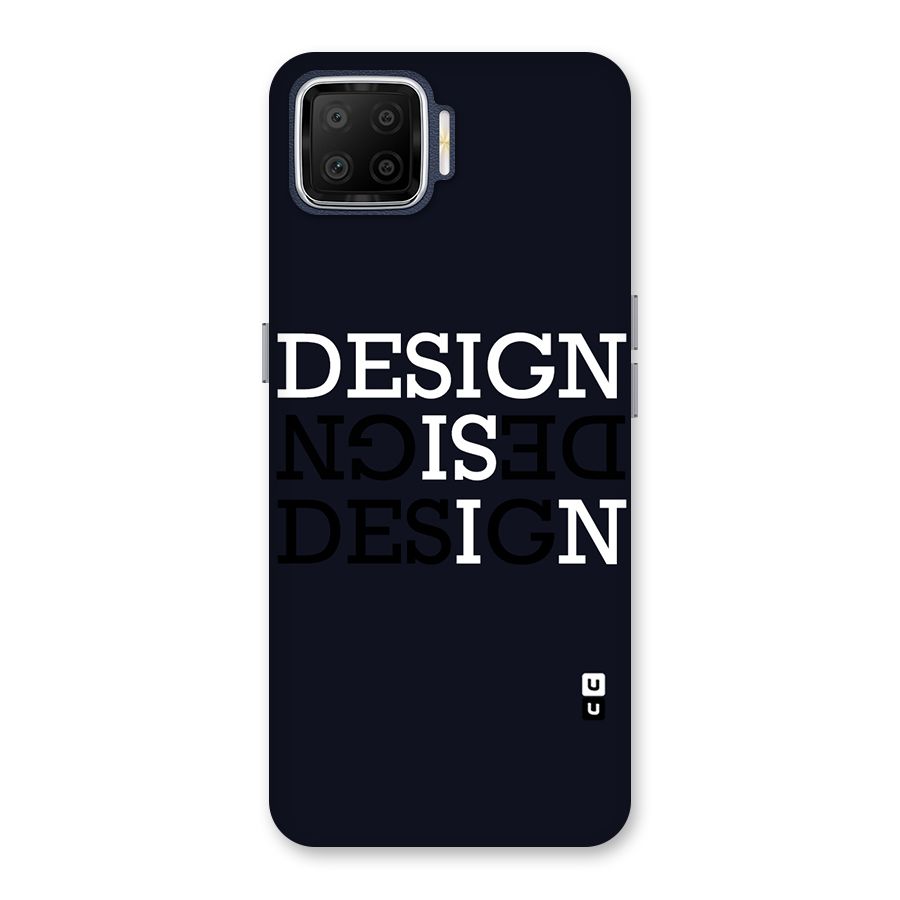 Design is In Typography Back Case for Oppo F17