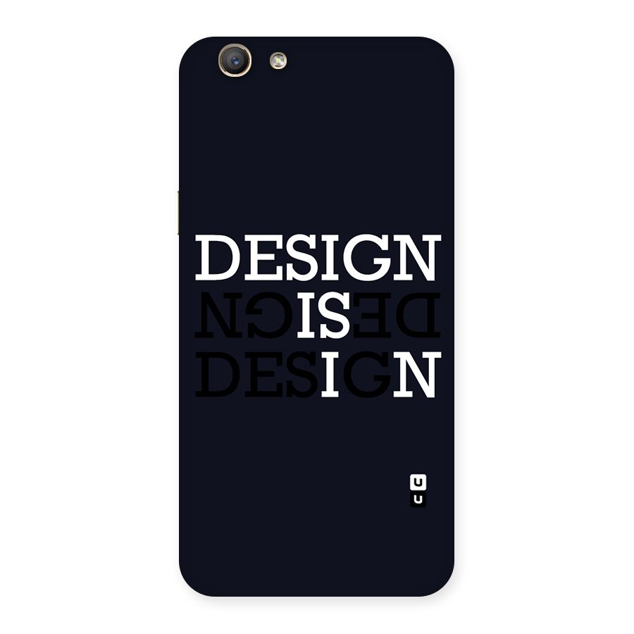 Design is In Typography Back Case for Oppo F1s