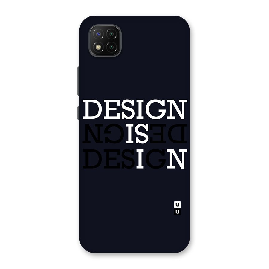 Design is In Typography Back Case for Poco C3