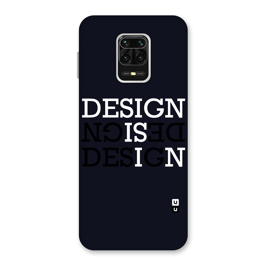 Design is In Typography Back Case for Poco M2 Pro
