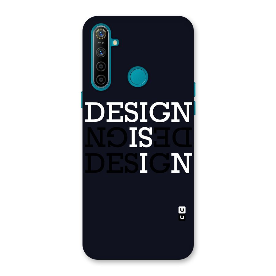 Design is In Typography Back Case for Realme 5i