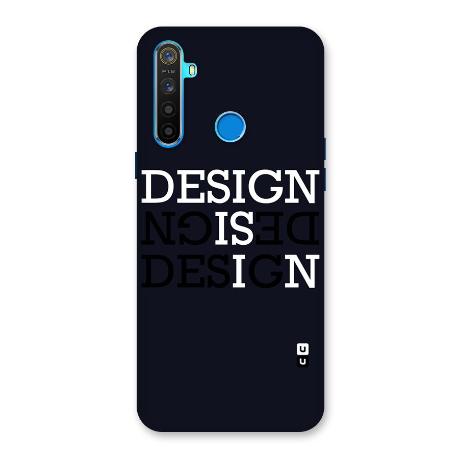 Design is In Typography Back Case for Realme 5s