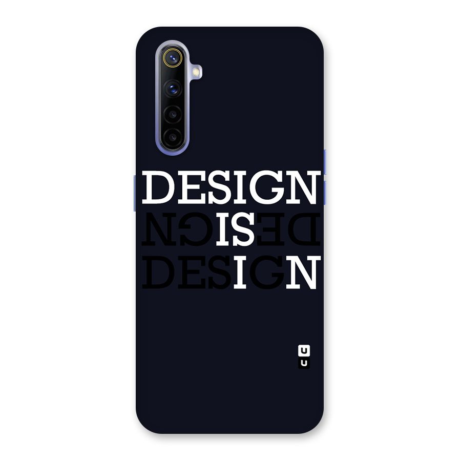 Design is In Typography Back Case for Realme 6i