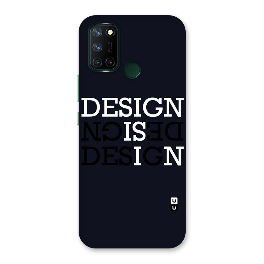 Design is In Typography Back Case for Realme 7i