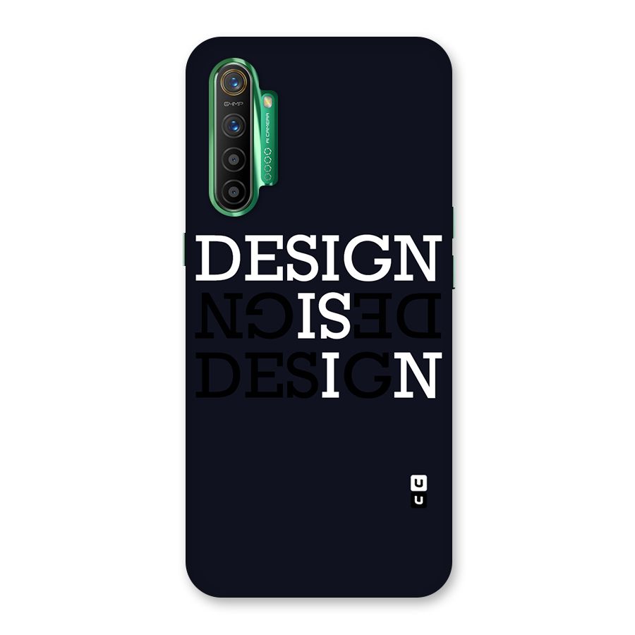 Design is In Typography Back Case for Realme X2