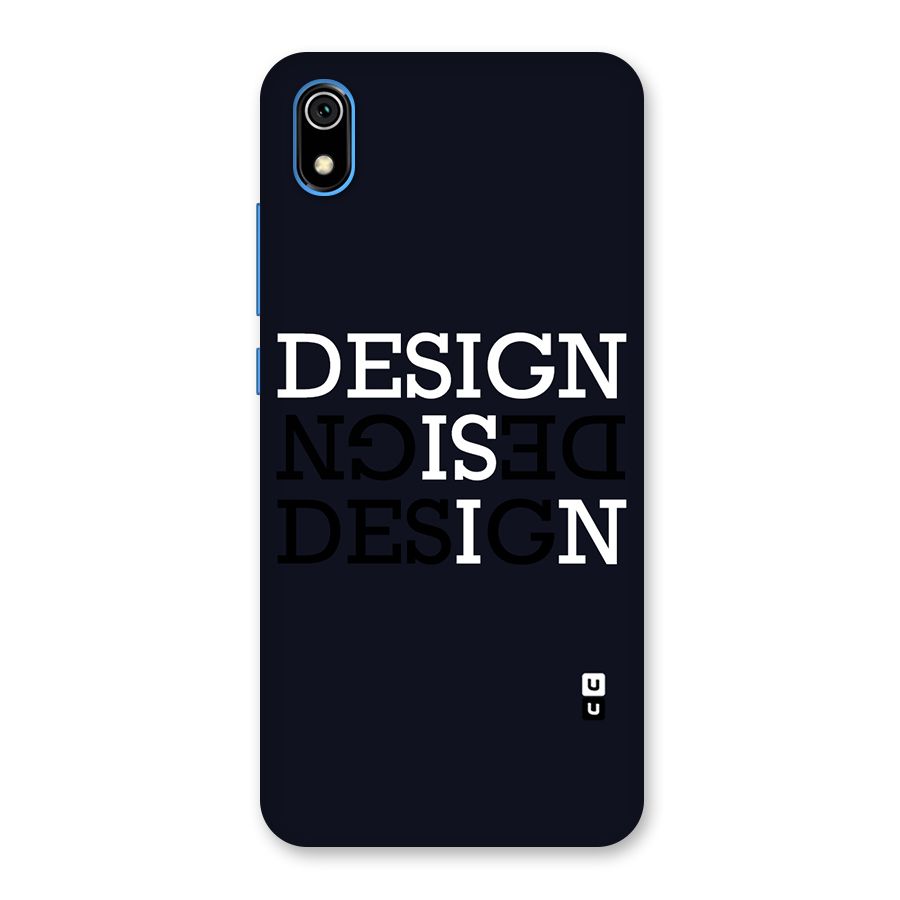 Design is In Typography Back Case for Redmi 7A