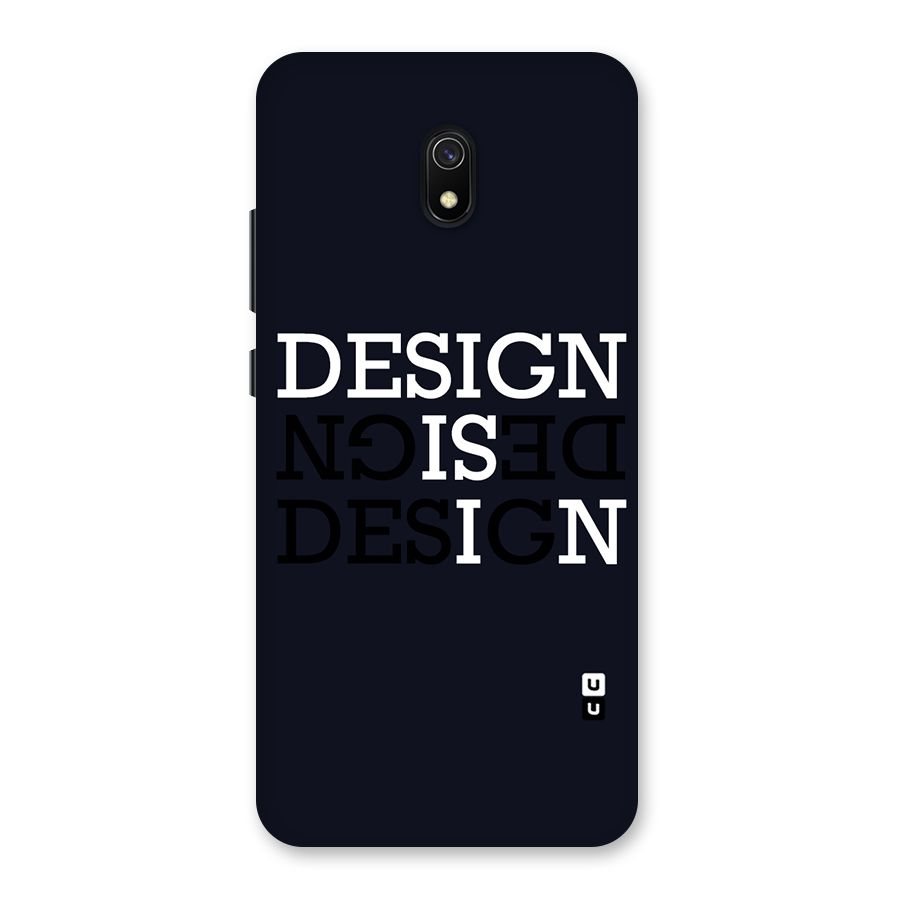 Design is In Typography Back Case for Redmi 8A