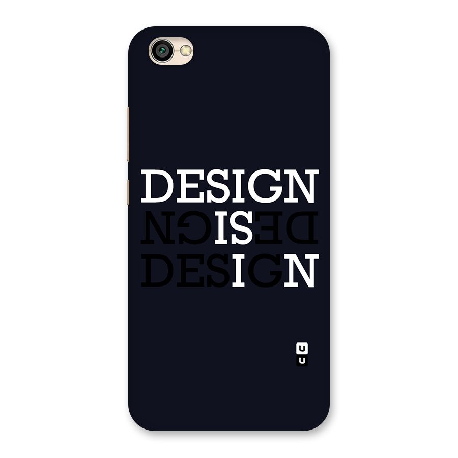 Design is In Typography Back Case for Redmi Y1 Lite