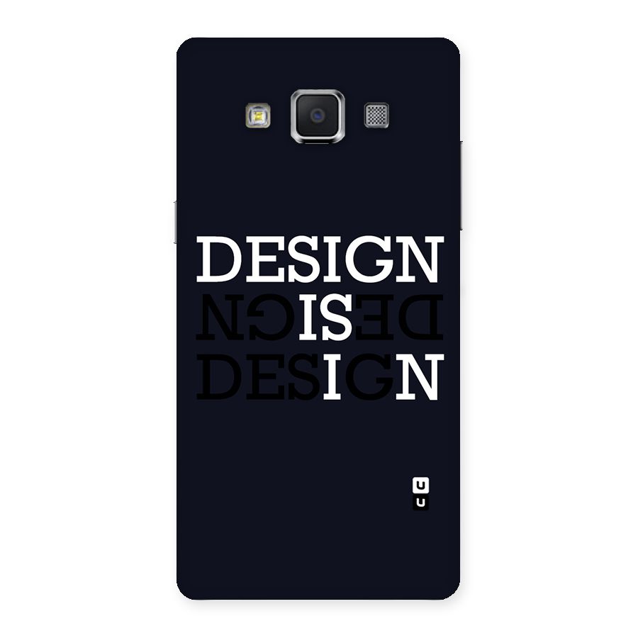 Design is In Typography Back Case for Samsung Galaxy A5