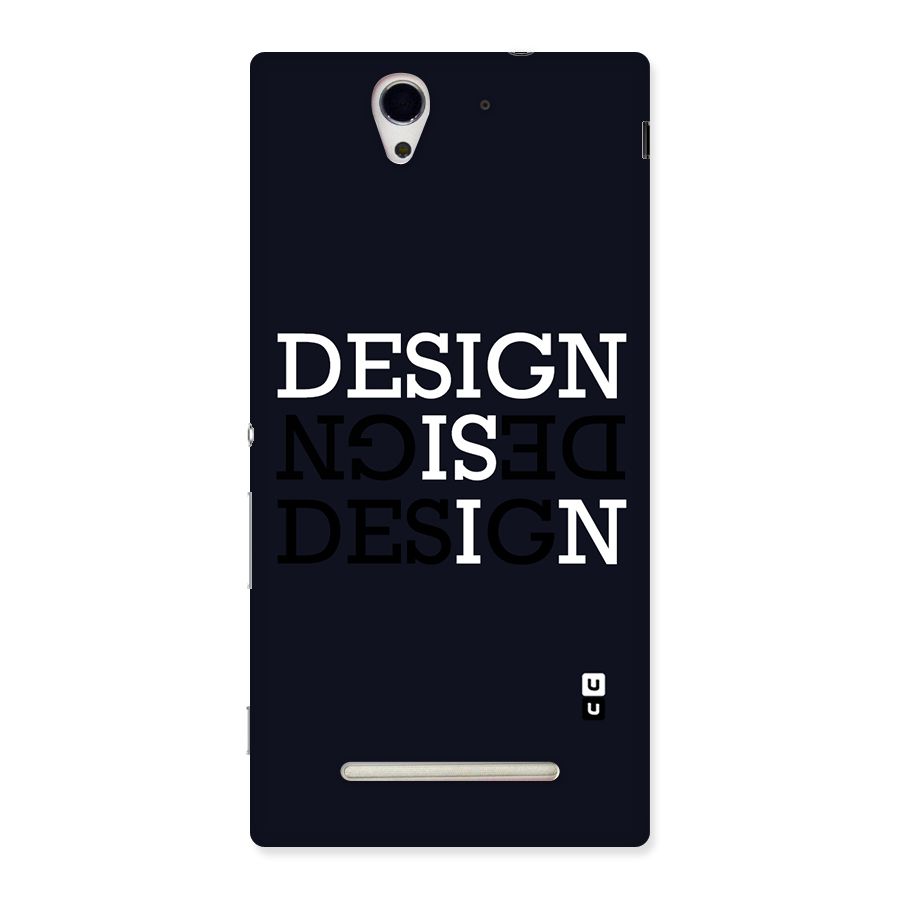 Design is In Typography Back Case for Sony Xperia C3