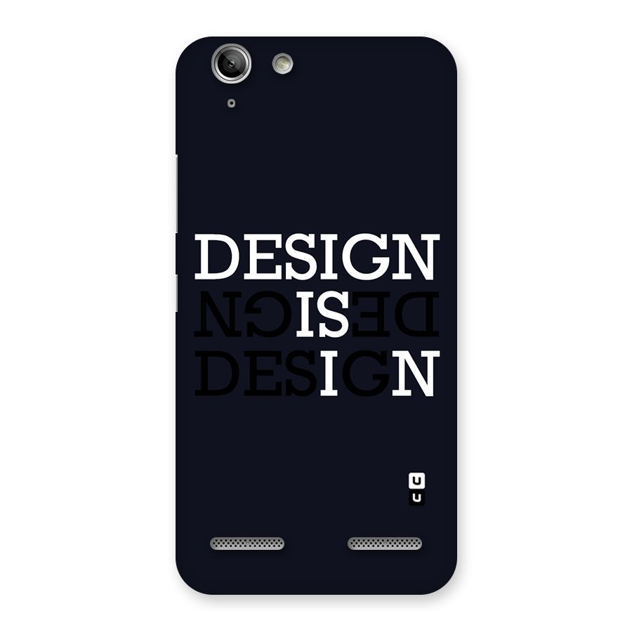 Design is In Typography Back Case for Vibe K5