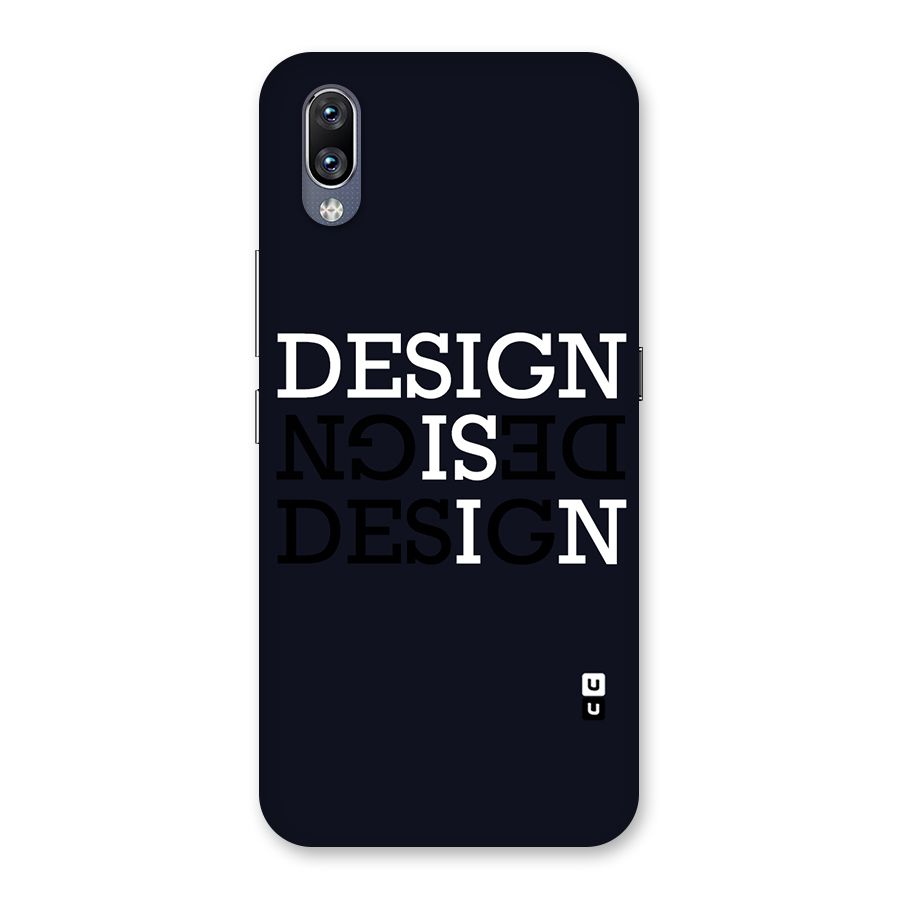Design is In Typography Back Case for Vivo NEX