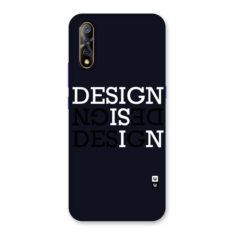 Design is In Typography Back Case for Vivo S1