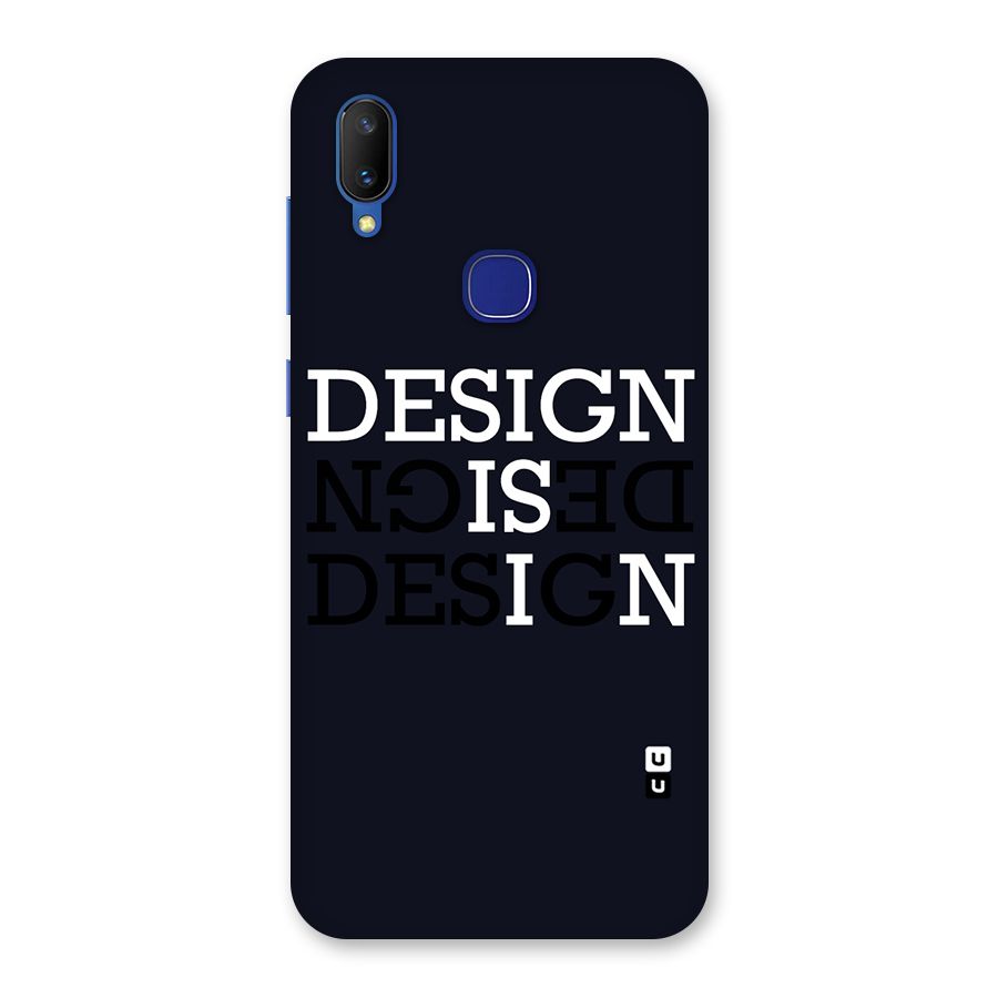 Design is In Typography Back Case for Vivo V11