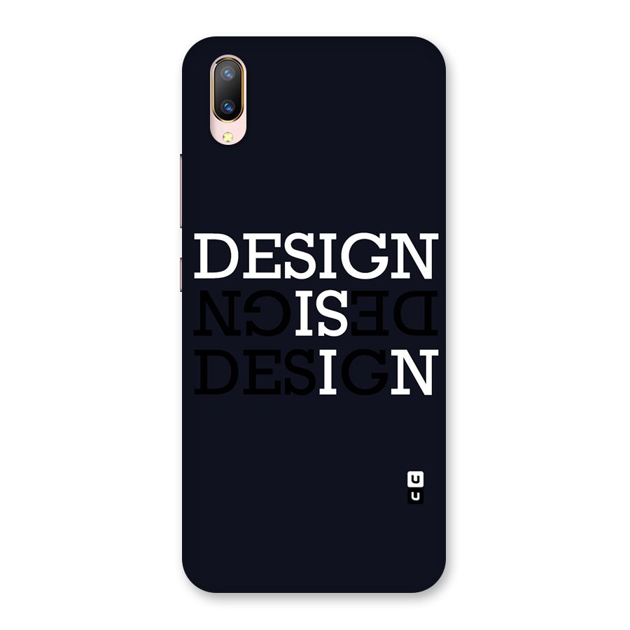 Design is In Typography Back Case for Vivo V11 Pro