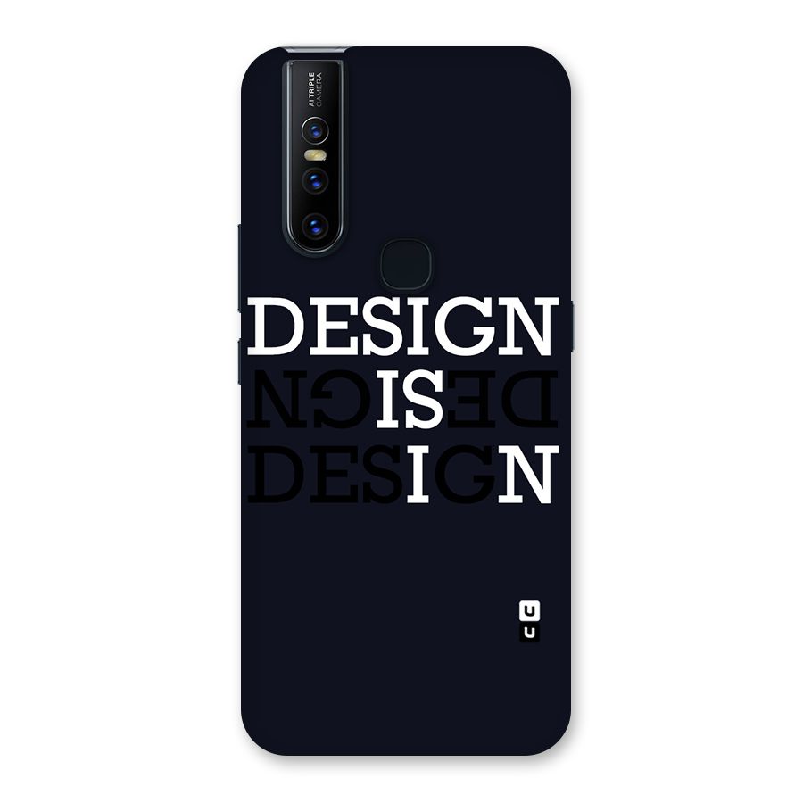 Design is In Typography Back Case for Vivo V15