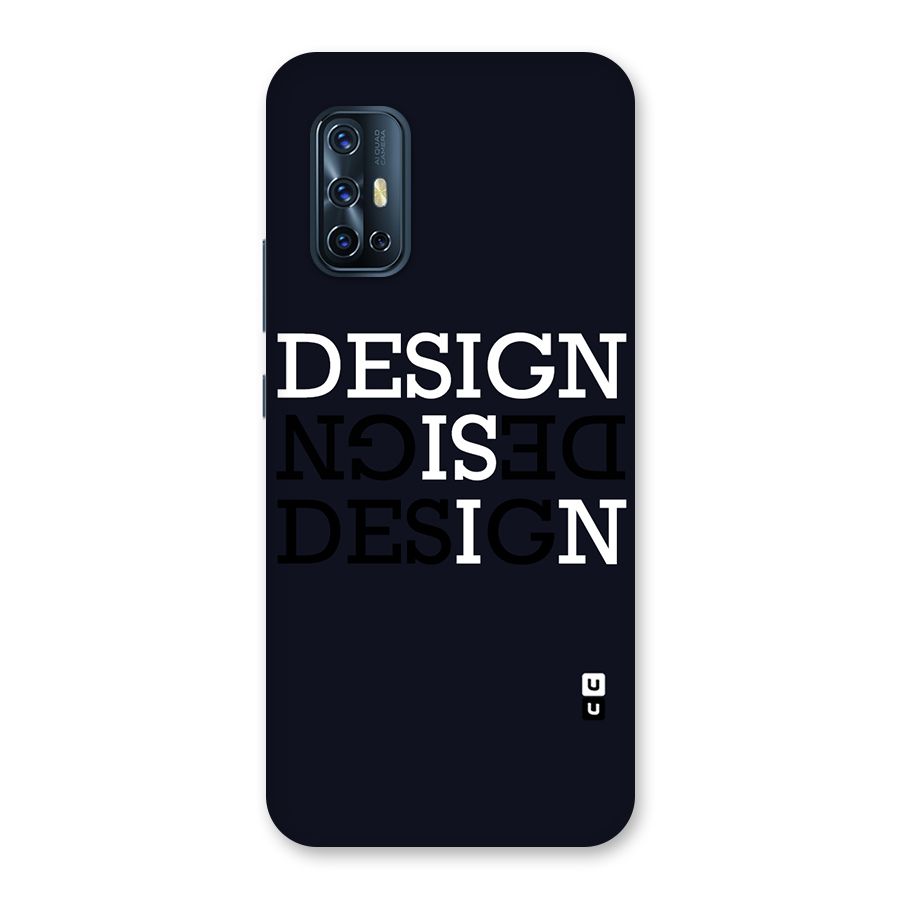 Design is In Typography Back Case for Vivo V17