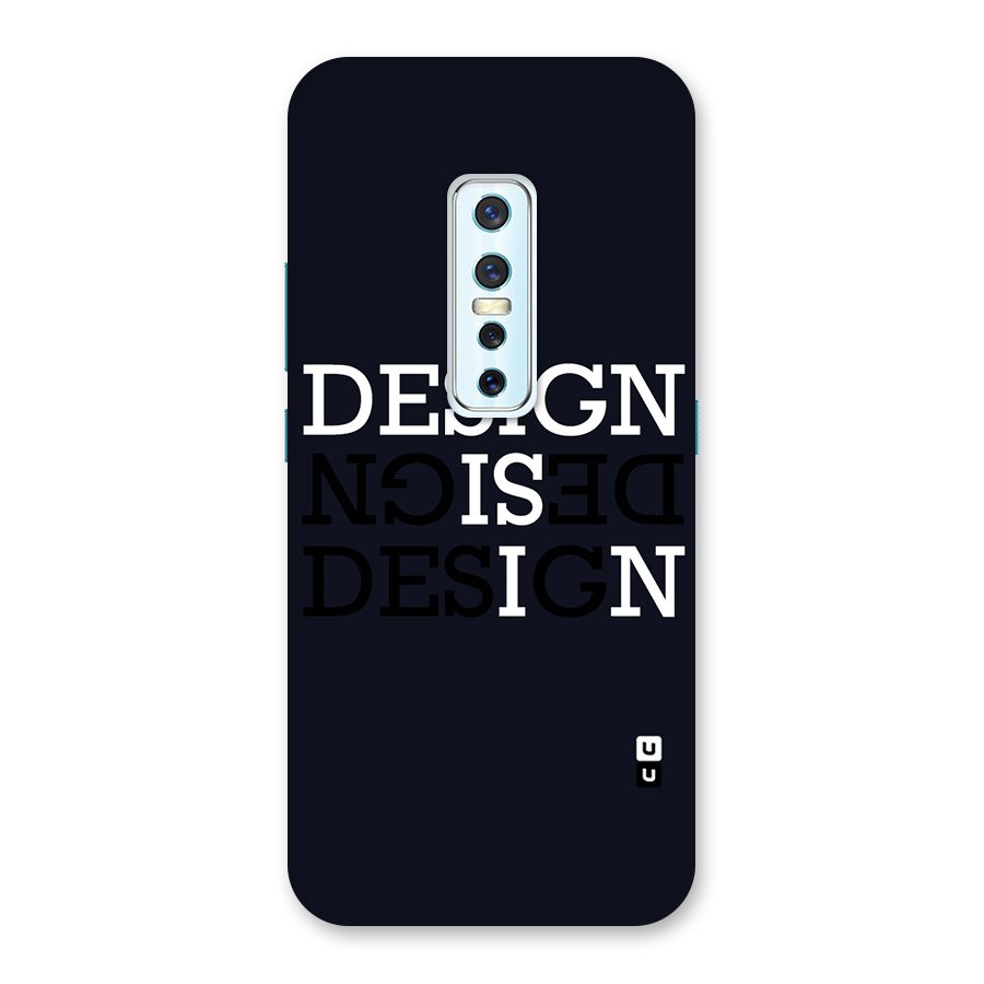 Design is In Typography Back Case for Vivo V17 Pro