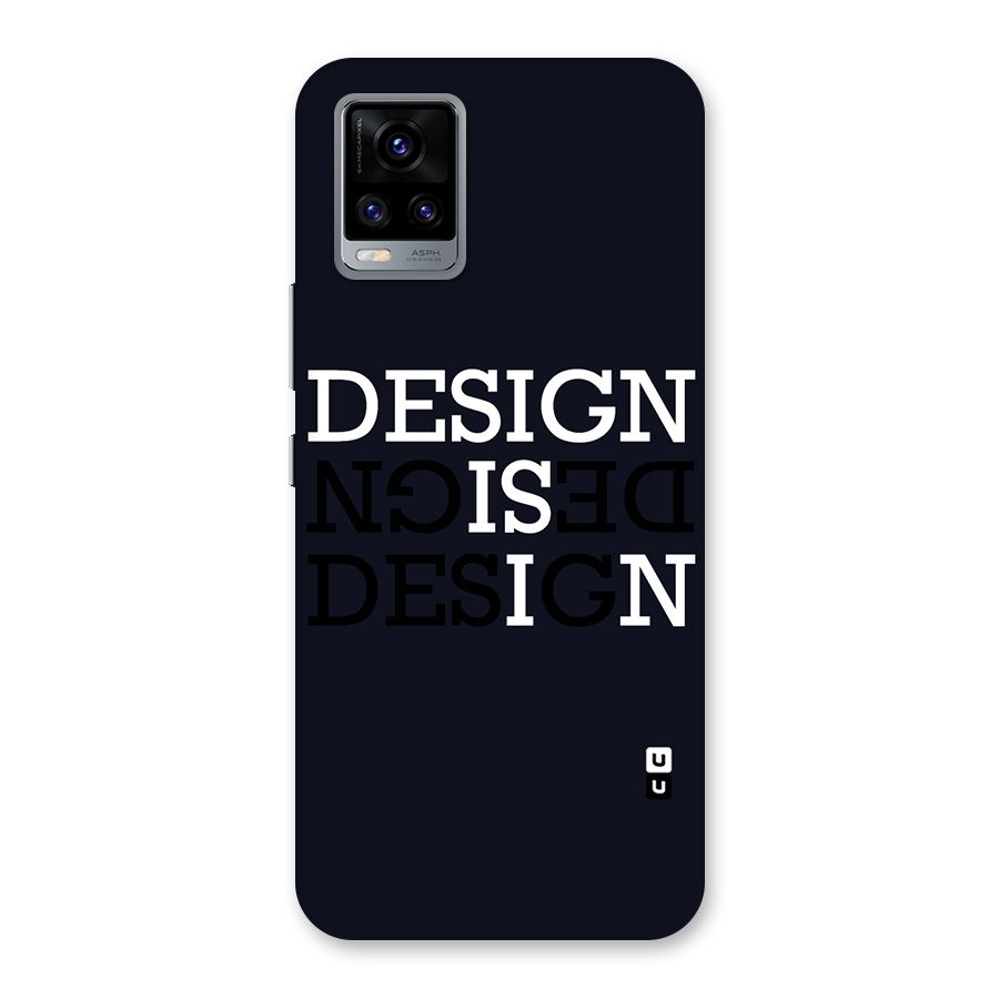 Design is In Typography Back Case for Vivo V20