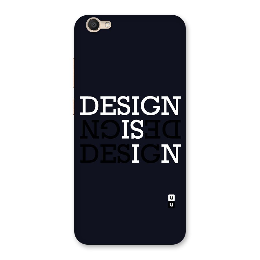 Design is In Typography Back Case for Vivo V5