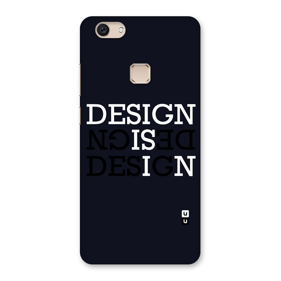 Design is In Typography Back Case for Vivo V7