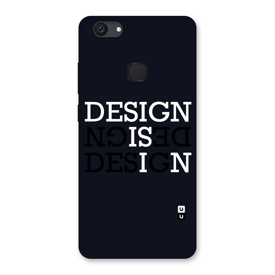 Design is In Typography Back Case for Vivo V7 Plus