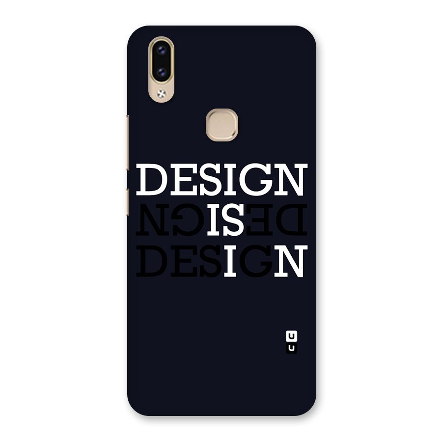 Design is In Typography Back Case for Vivo V9
