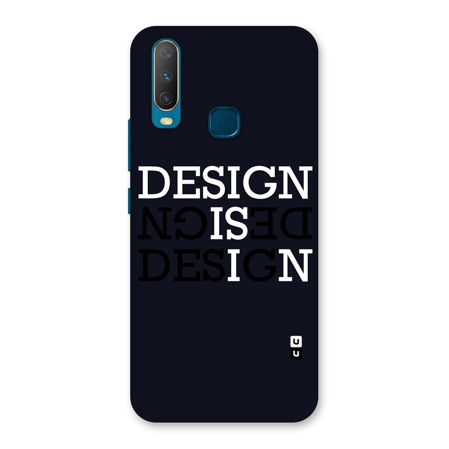 Design is In Typography Back Case for Vivo Y15