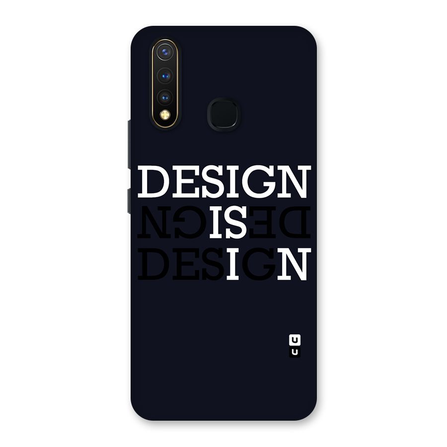 Design is In Typography Back Case for Vivo Y19