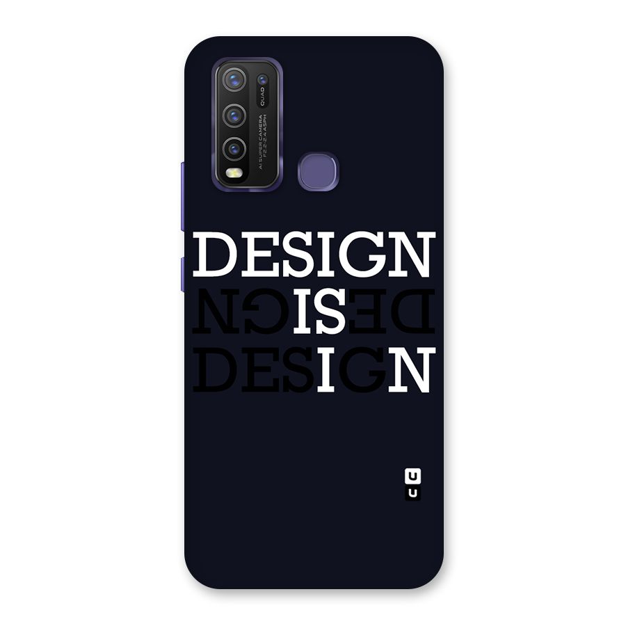 Design is In Typography Back Case for Vivo Y50