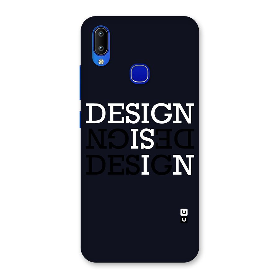 Design is In Typography Back Case for Vivo Y91