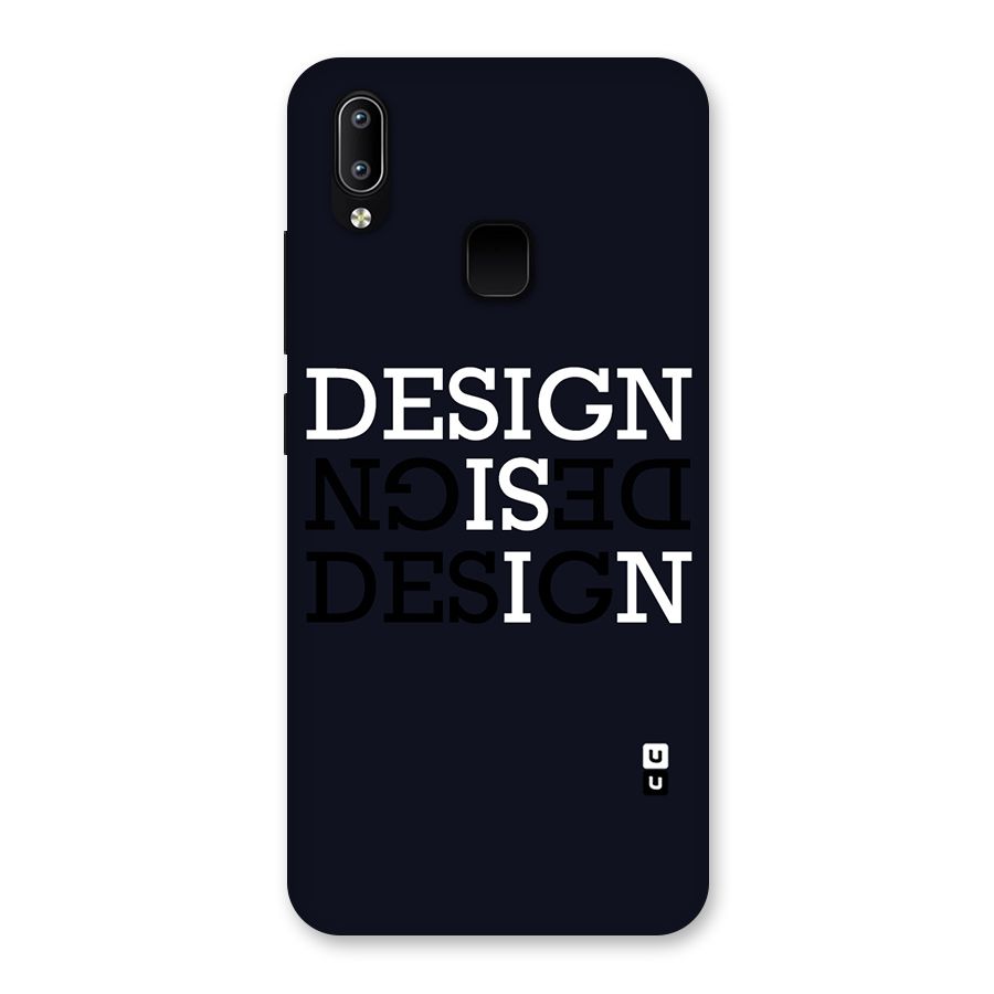 Design is In Typography Back Case for Vivo Y93