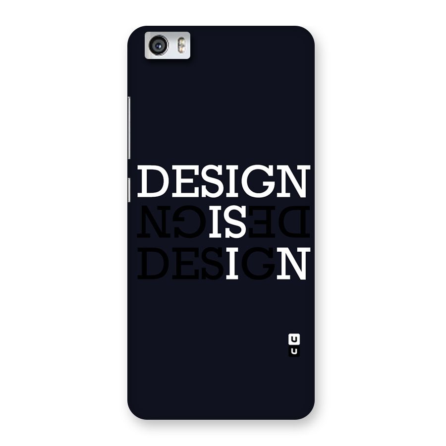 Design is In Typography Back Case for Xiaomi Redmi Mi5